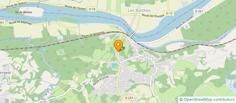 localisation de l'entreprise MONSIEUR CHRISTOPHE PIERRET  URT