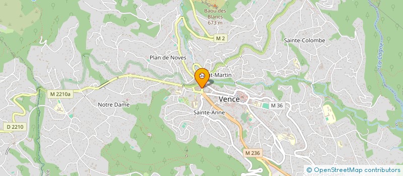 localisation de l'entreprise MONSIEUR CHRISTOPHE PIGUEL à VENCE