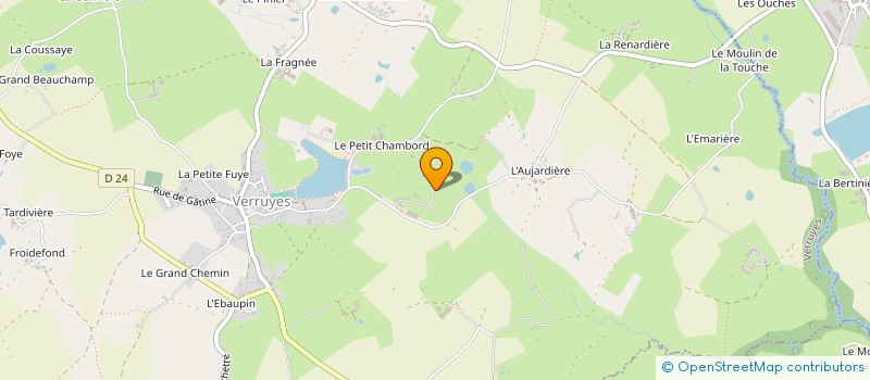 localisation de l'entreprise MONSIEUR CHRISTOPHE PILLET  VERRUYES