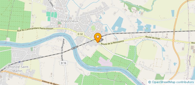 localisation de l'entreprise MONSIEUR CHRISTOPHE PINEROS à PRIGONRIEUX