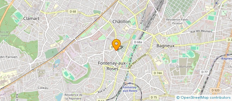 localisation de l'entreprise MONSIEUR CHRISTOPHE PINTO à FONTENAY-AUX-ROSES