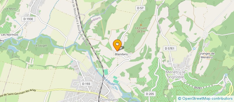 localisation de l'entreprise MONSIEUR CHRISTOPHE PITEL  DOMBLANS