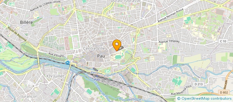 localisation de l'entreprise MONSIEUR CHRISTOPHE PITON à PAU