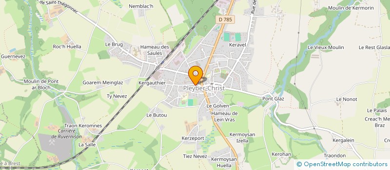 localisation de l'entreprise MONSIEUR CHRISTOPHE PLANCON  PLEYBER-CHRIST