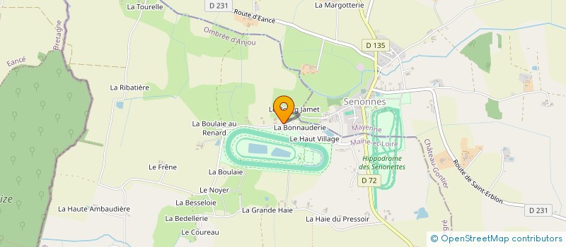 localisation de l'entreprise MONSIEUR CHRISTOPHE PLISSON à OMBREE D'ANJOU