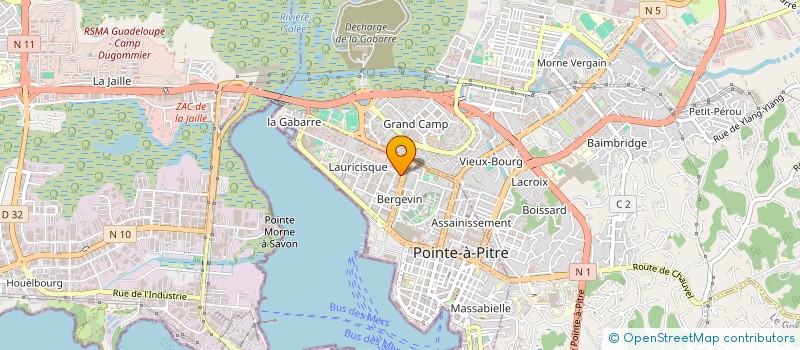 localisation de l'entreprise MONSIEUR CHRISTOPHE PLUMAIN à POINTE A PITRE