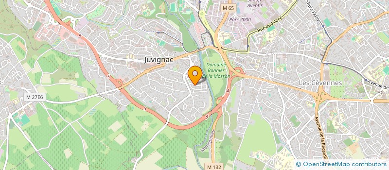 localisation de l'entreprise MONSIEUR CHRISTOPHE POCHON à JUVIGNAC