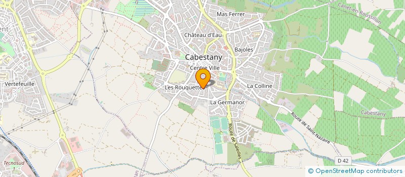 localisation de l'entreprise MONSIEUR CHRISTOPHE POESY  CABESTANY