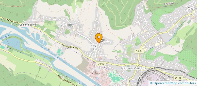 localisation de l'entreprise MONSIEUR CHRISTOPHE POIREL  CHALIGNY