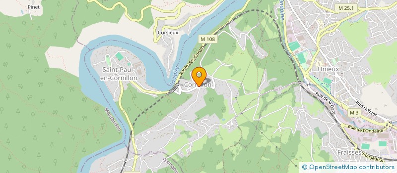 localisation de l'entreprise MONSIEUR CHRISTOPHE POITRINAL  SAINT-PAUL-EN-CORNILLON