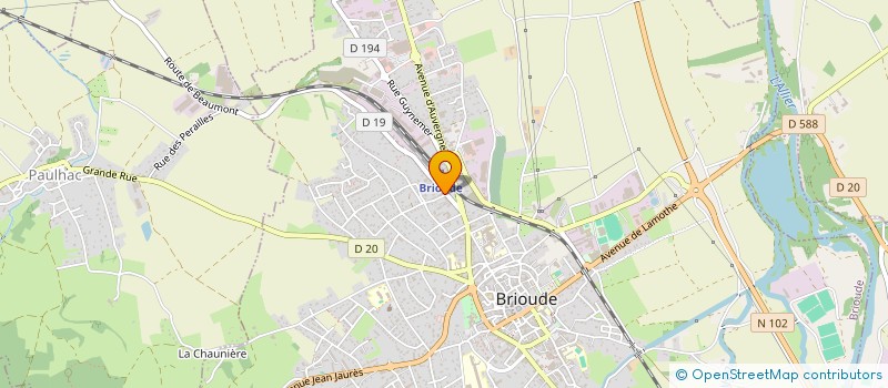 localisation de l'entreprise MONSIEUR CHRISTOPHE POITTEVIN DE LA FREGONNIERE  BRIOUDE