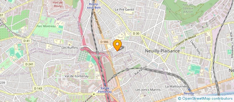 localisation de l'entreprise MONSIEUR CHRISTOPHE POLLEDRI à ROSNY-SOUS-BOIS