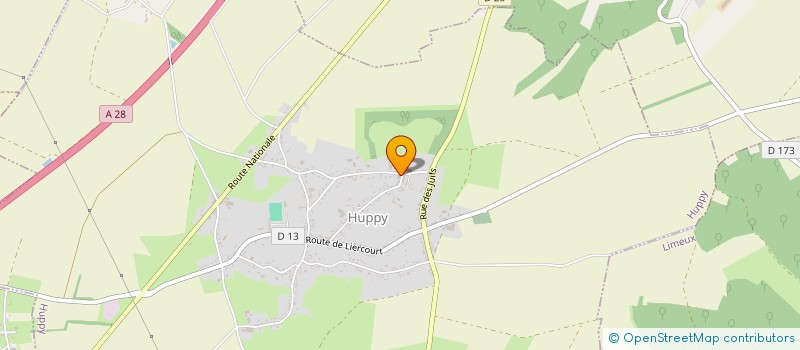 localisation de l'entreprise MONSIEUR CHRISTOPHE POMART  HUPPY