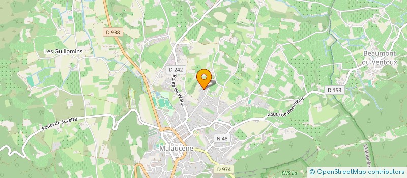 localisation de l'entreprise MONSIEUR CHRISTOPHE PONCHON  MALAUCENE