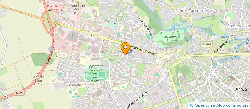 localisation de l'entreprise MONSIEUR CHRISTOPHE PONTZEELE à ARRAS