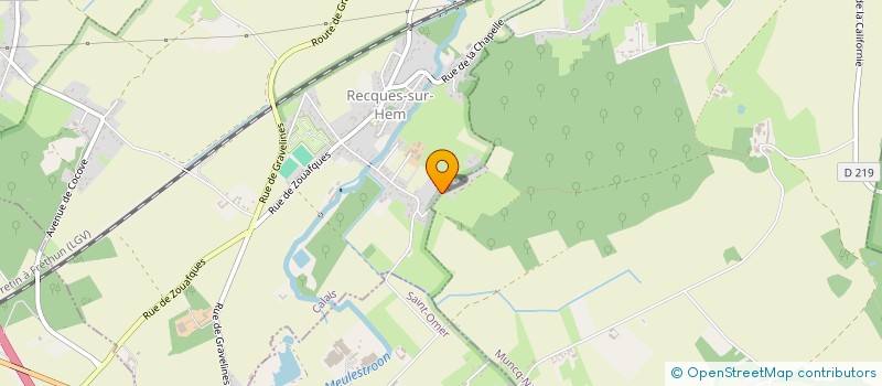 localisation de l'entreprise MONSIEUR CHRISTOPHE POPIEUL  RECQUES-SUR-HEM