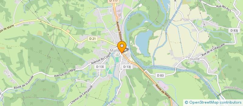 localisation de l'entreprise MONSIEUR CHRISTOPHE PORQUET  MANE