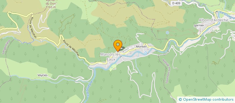 localisation de l'entreprise MONSIEUR CHRISTOPHE PORTE  VALS-LES-BAINS