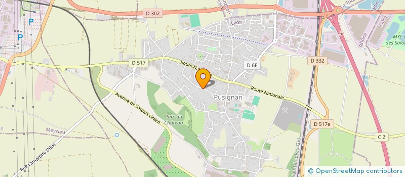 localisation de l'entreprise MONSIEUR CHRISTOPHE PORTE  PUSIGNAN