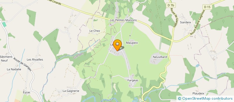 localisation de l'entreprise MONSIEUR CHRISTOPHE PORTIER  SAINT-BONNET-BRIANCE