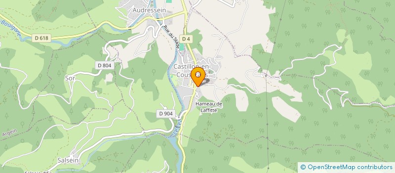 localisation de l'entreprise MONSIEUR CHRISTOPHE POTIER à CASTILLON-EN-COUSERANS