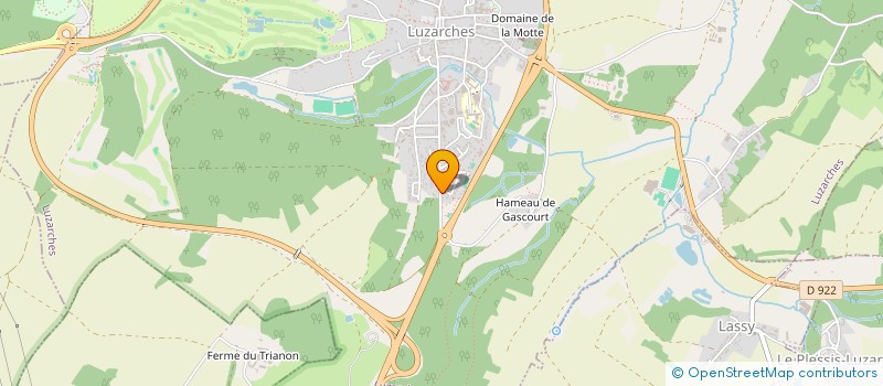 localisation de l'entreprise MONSIEUR CHRISTOPHE POTIER  LUZARCHES