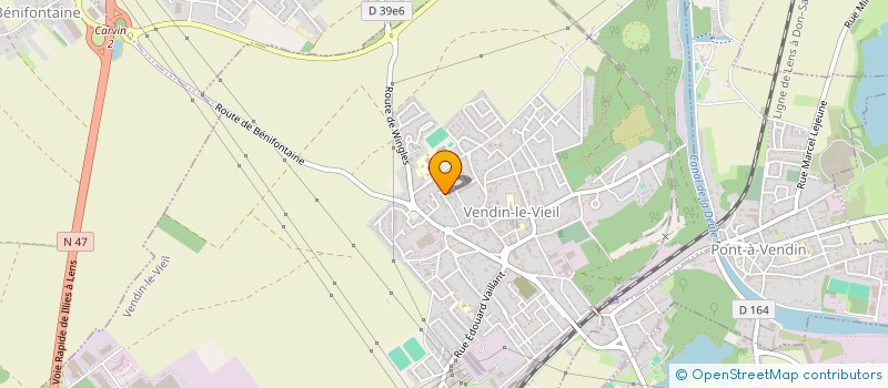 localisation de l'entreprise MONSIEUR CHRISTOPHE POTTERIE à VENDIN-LE-VIEIL