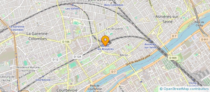 localisation de l'entreprise MONSIEUR CHRISTOPHE POUJADE à COURBEVOIE