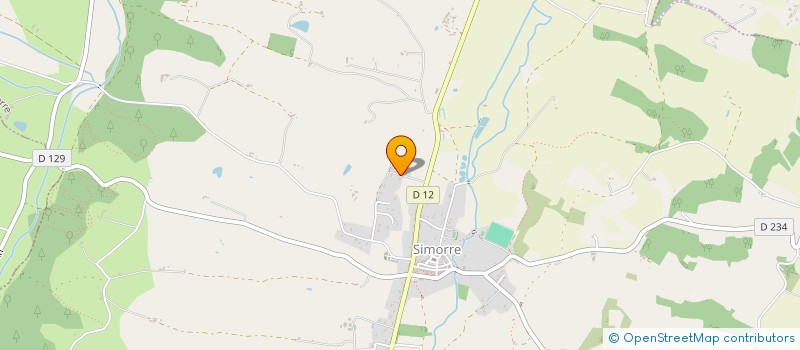 localisation de l'entreprise MONSIEUR CHRISTOPHE POULET  SIMORRE