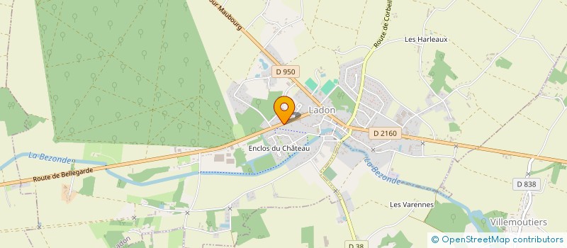localisation de l'entreprise MONSIEUR CHRISTOPHE POULLIN  LADON