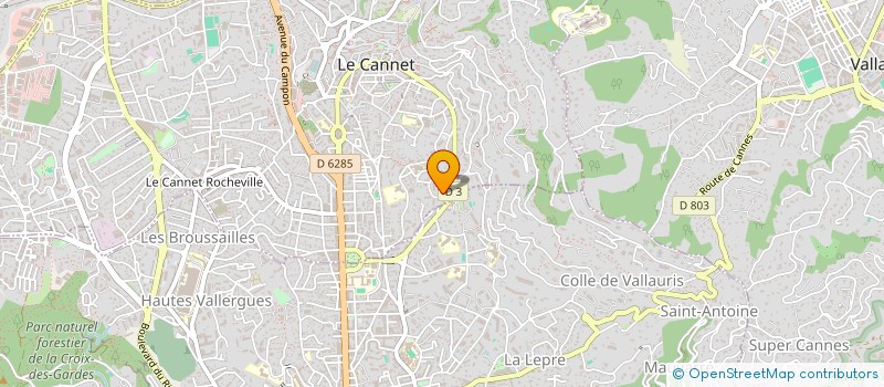localisation de l'entreprise MONSIEUR CHRISTOPHE POUPAUX à LE CANNET