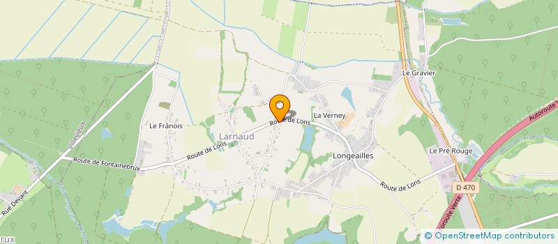 localisation de l'entreprise MONSIEUR CHRISTOPHE POURCELOT  LARNAUD