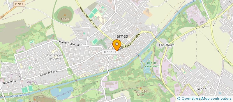 localisation de l'entreprise MONSIEUR CHRISTOPHE POURSUIRA à HARNES