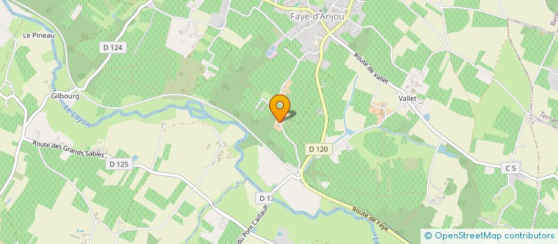 localisation de l'entreprise MONSIEUR CHRISTOPHE POUSSARD-AUDEBRAND  BELLEVIGNE-EN-LAYON