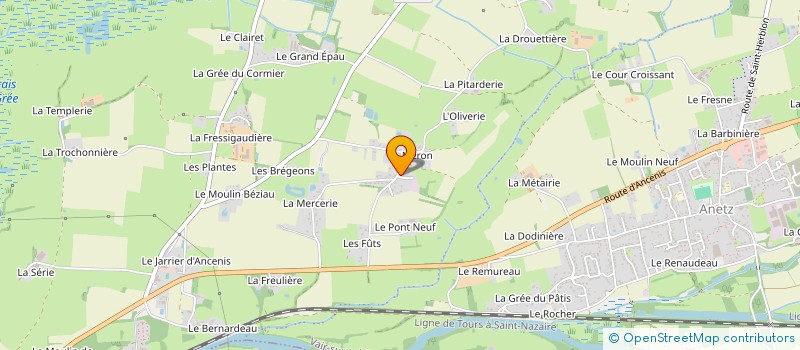 localisation de l'entreprise MONSIEUR CHRISTOPHE POUTEAU  VAIR-SUR-LOIRE