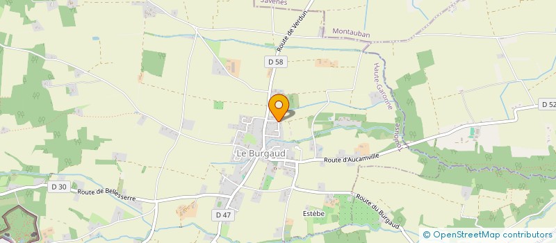 localisation de l'entreprise MONSIEUR CHRISTOPHE POUX  LE BURGAUD