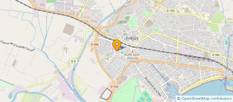 localisation de l'entreprise MONSIEUR CHRISTOPHE POYADE à FREJUS