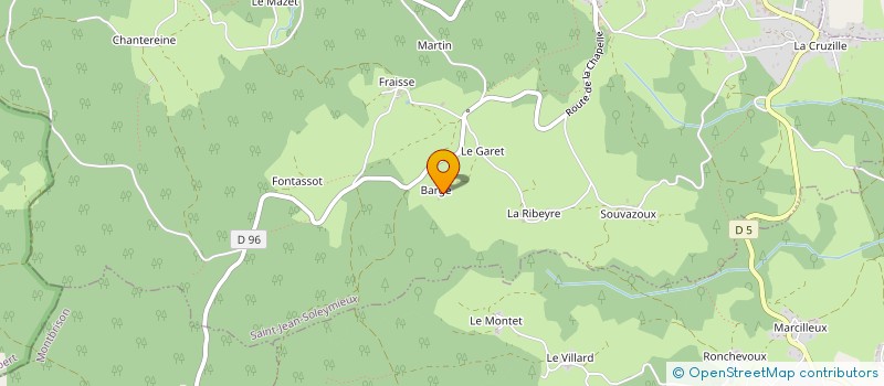 localisation de l'entreprise MONSIEUR CHRISTOPHE POYET à SOLEYMIEUX
