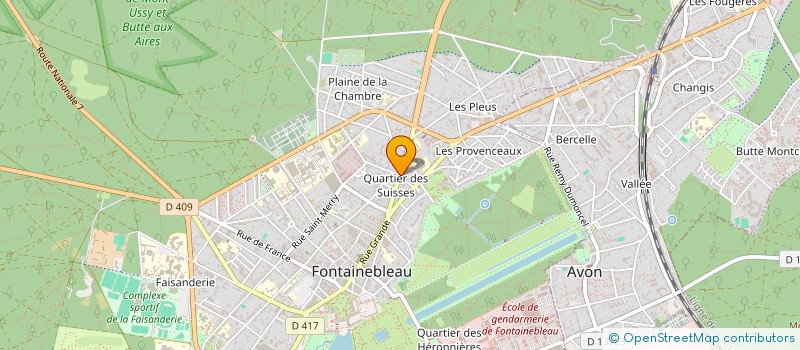 localisation de l'entreprise MONSIEUR CHRISTOPHE POYET à FONTAINEBLEAU