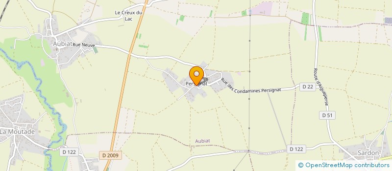 localisation de l'entreprise MONSIEUR CHRISTOPHE POZO  AUBIAT