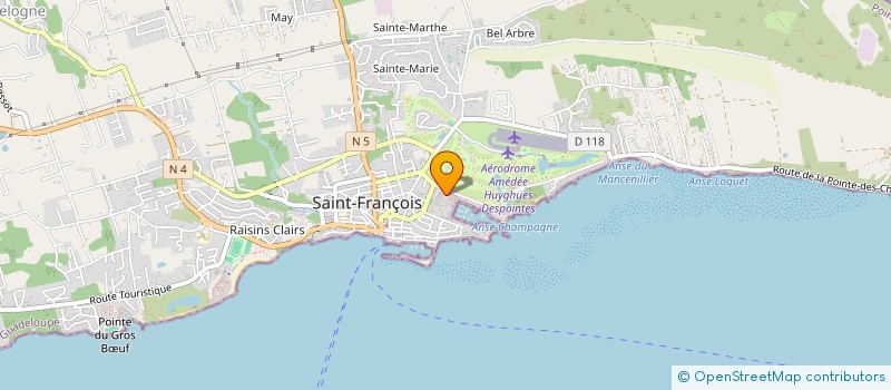 localisation de l'entreprise MONSIEUR CHRISTOPHE PRADEL à SAINT FRANCOIS