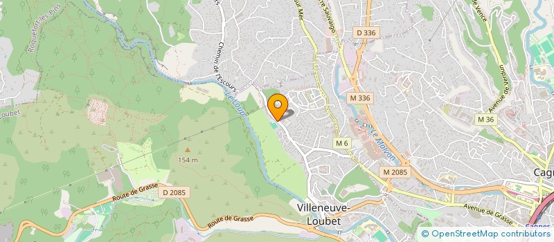 localisation de l'entreprise MONSIEUR CHRISTOPHE PRATENSI  VILLENEUVE-LOUBET