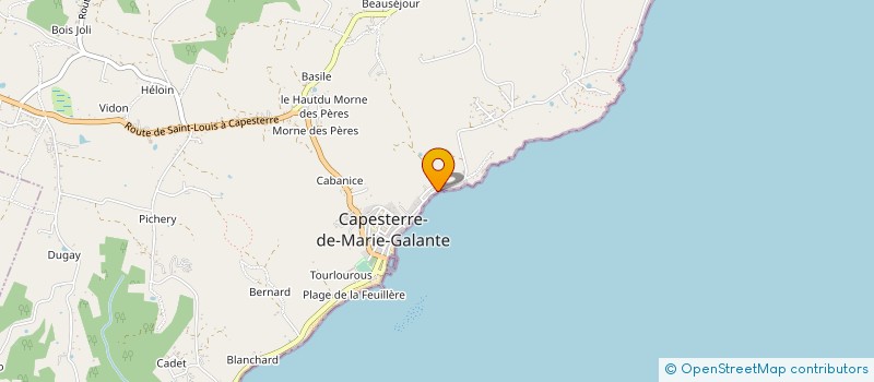 localisation de l'entreprise MONSIEUR CHRISTOPHE PRAUCA à CAPESTERRE-DE-MARIE-GALANTE
