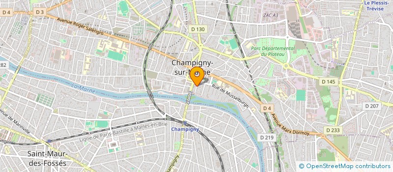 localisation de l'entreprise MONSIEUR CHRISTOPHE PRAUD à CHAMPIGNY-SUR-MARNE