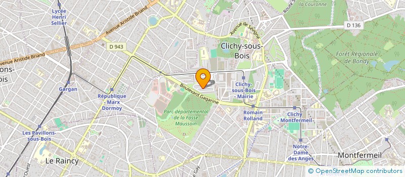 localisation de l'entreprise MONSIEUR CHRISTOPHE PREAT à CLICHY-SOUS-BOIS