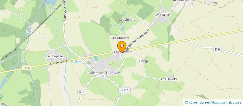 localisation de l'entreprise MONSIEUR CHRISTOPHE PRIOUX à SAINTS-EN-PUISAYE