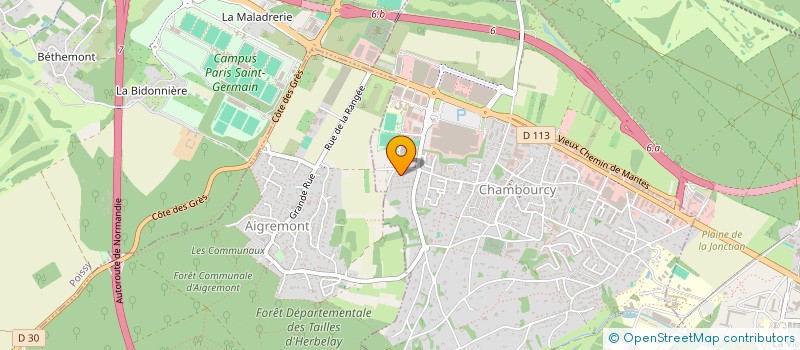 localisation de l'entreprise MONSIEUR CHRISTOPHE PRIOUX  CHAMBOURCY