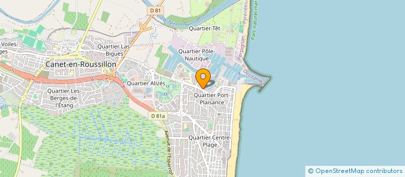 localisation de l'entreprise MONSIEUR CHRISTOPHE PRIVAT  CANET-EN-ROUSSILLON