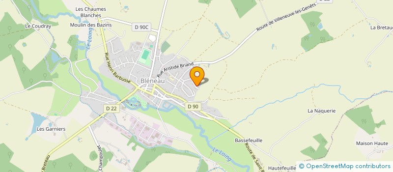 localisation de l'entreprise MONSIEUR CHRISTOPHE PROS  BLENEAU