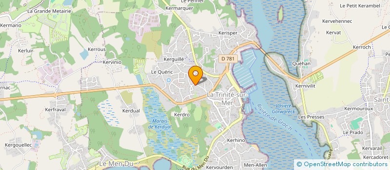 localisation de l'entreprise MONSIEUR CHRISTOPHE PROUT  LA TRINITE-SUR-MER